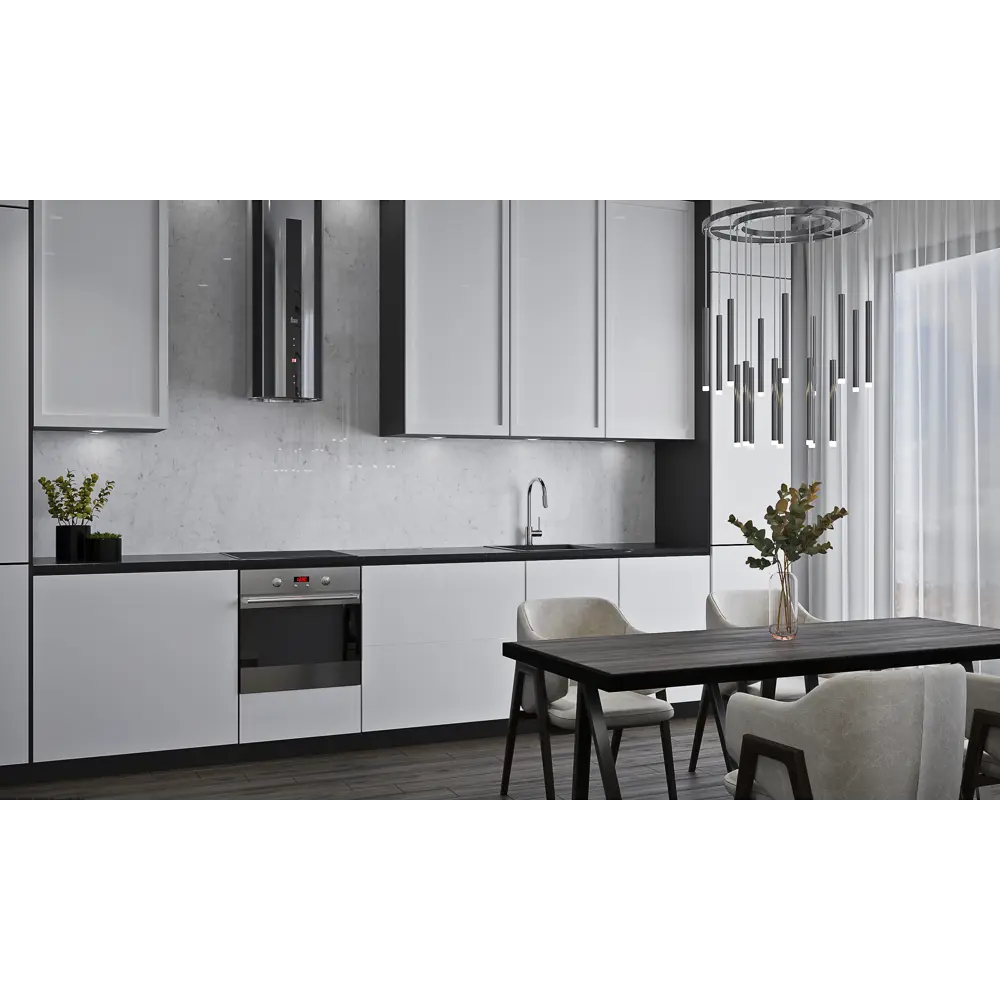 Стеновая панель Bianco Carrara 240x0.4x60 см АКП цвет белый ALUMOART STLM-2133635 - Вид №3