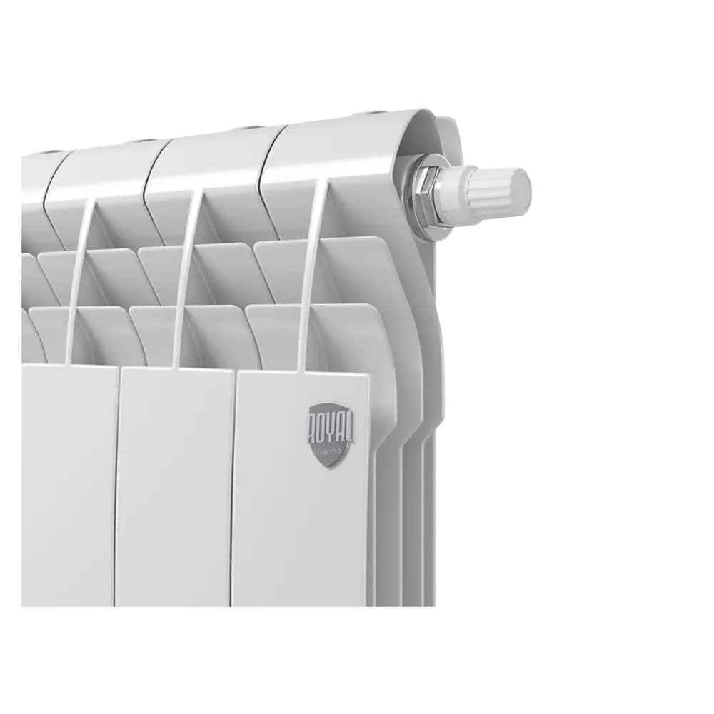 Радиатор секционный Royal Thermo Biliner RTBBTVR35010 350/87 10 секций нижнее правое подключение биметалл белый 82758200 STLM-2192862 - Вид №2