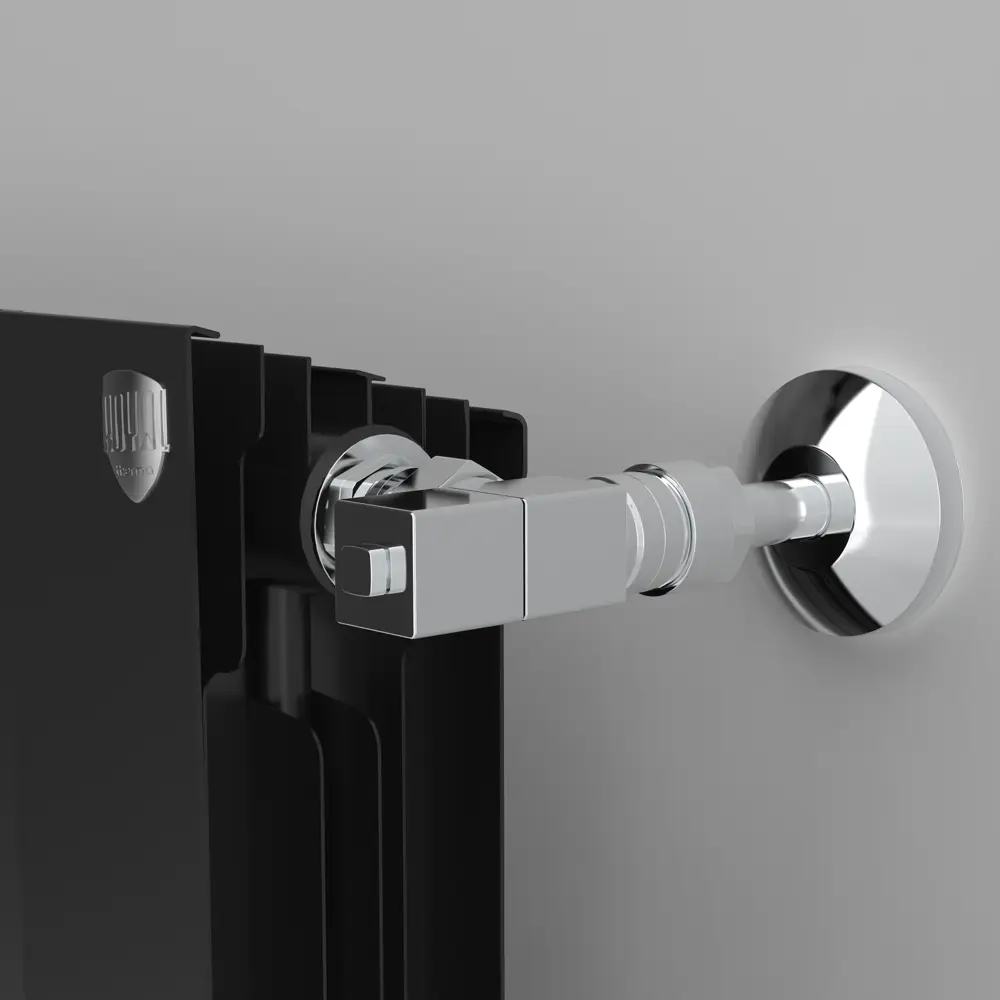 Комплект регулирующих вентилей для радиатора прямой Royal Thermo Cube 1/2" латунь STLM-2122526 - Вид №3