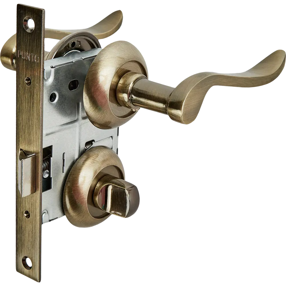 Дверные ручки Punto Olivia с механизмом запирания в бронзовом исполнении 85202168 STLM-0900909