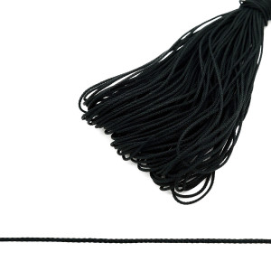 90542692 Шнур плетеный бытовой веревка хозяйственная цвет черный 1.5мм х 100м STLM-0273225 АЙРИС