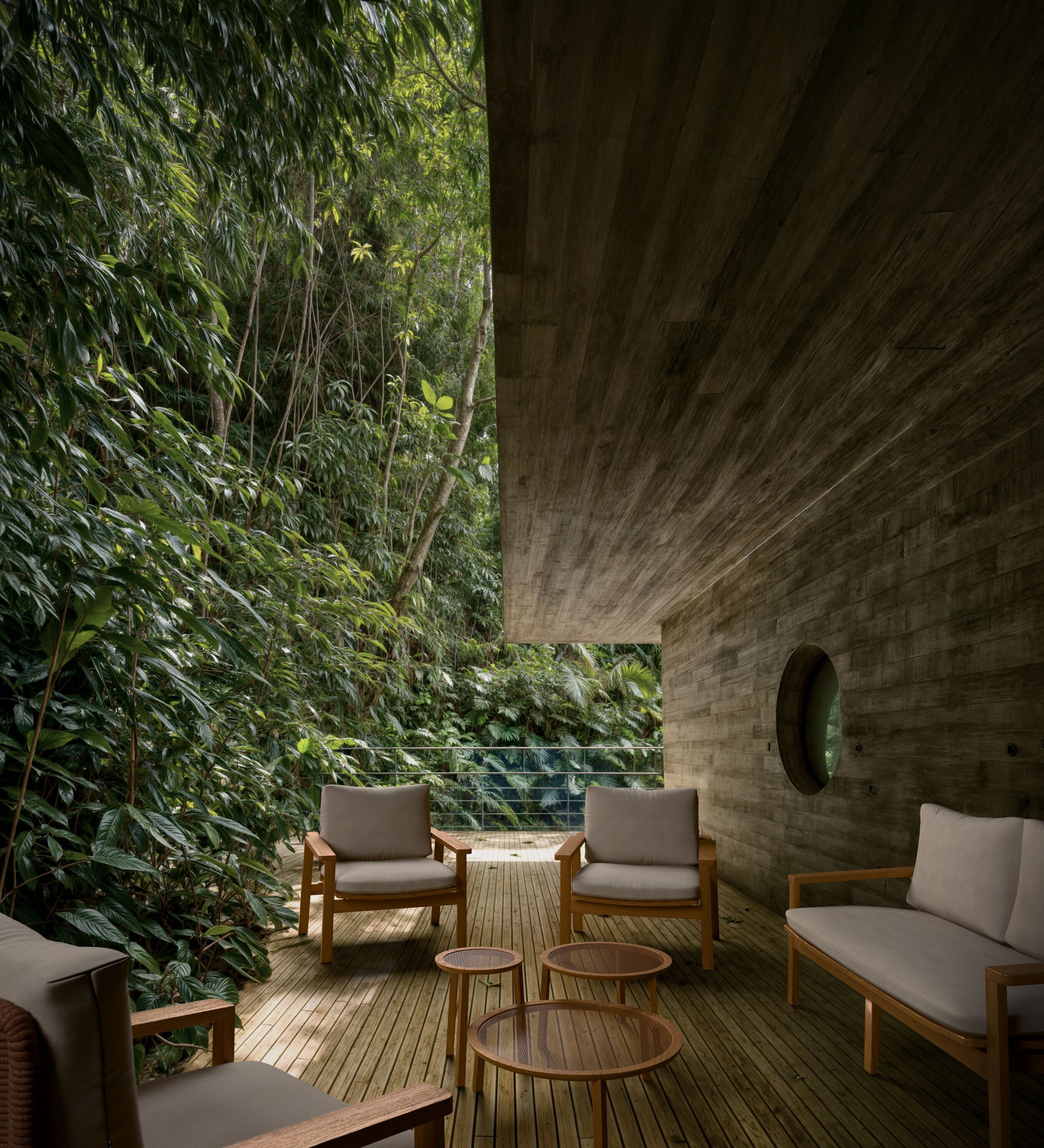 2-местный диван из ткани и тика YAAZ Denk ARCH-00080377 - Вид №5