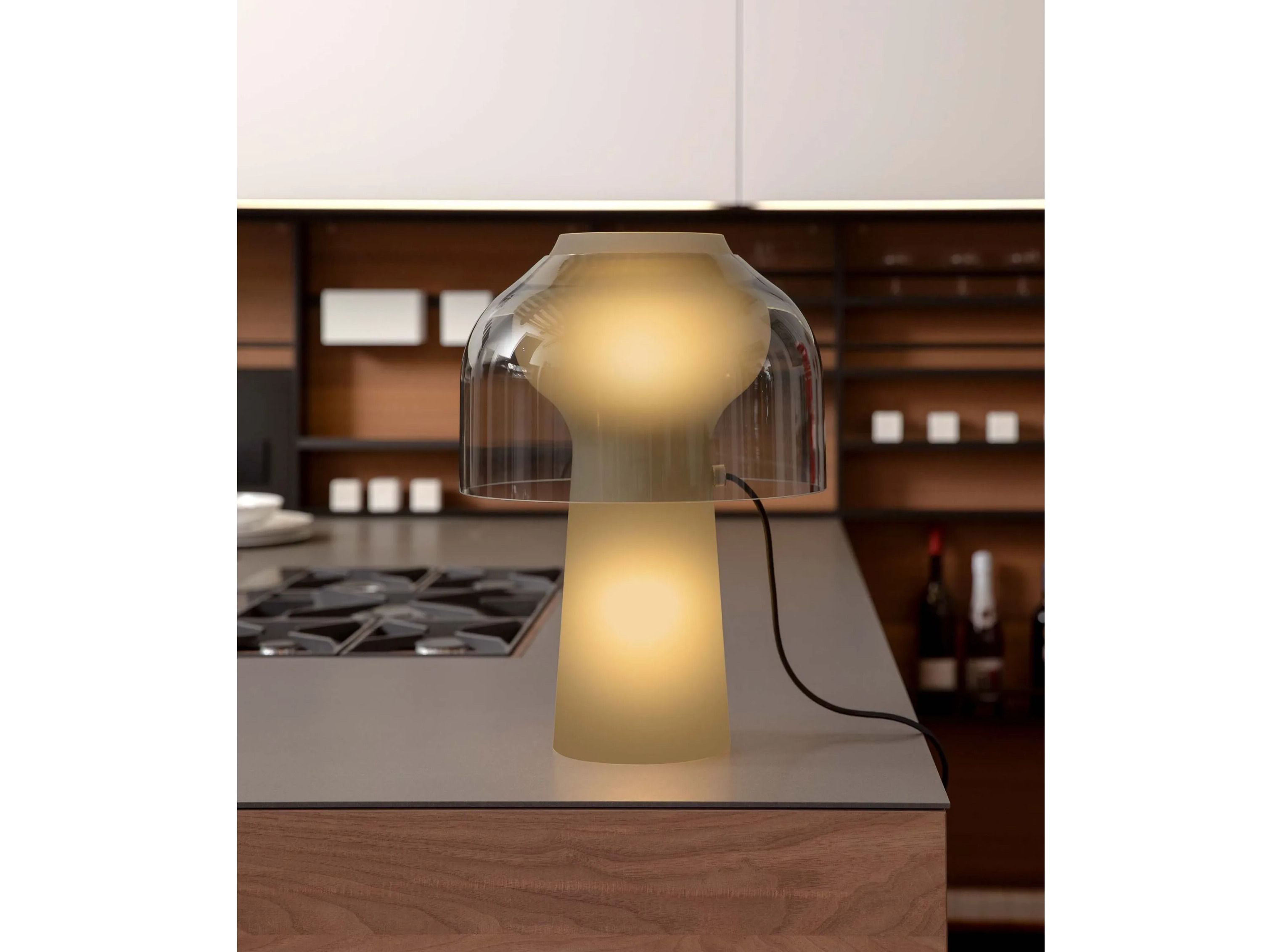 Стеклянная светодиодная настольная лампа Karman LILLY ARCH-00052072