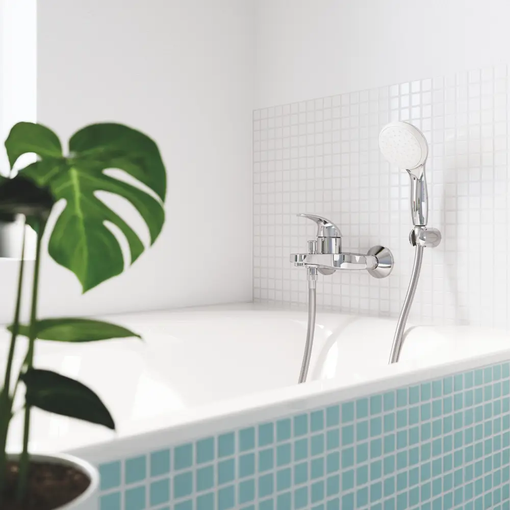 Смеситель для ванны Grohe Start Curve однорычажный цвет хром STLM-2159788 - Вид №6