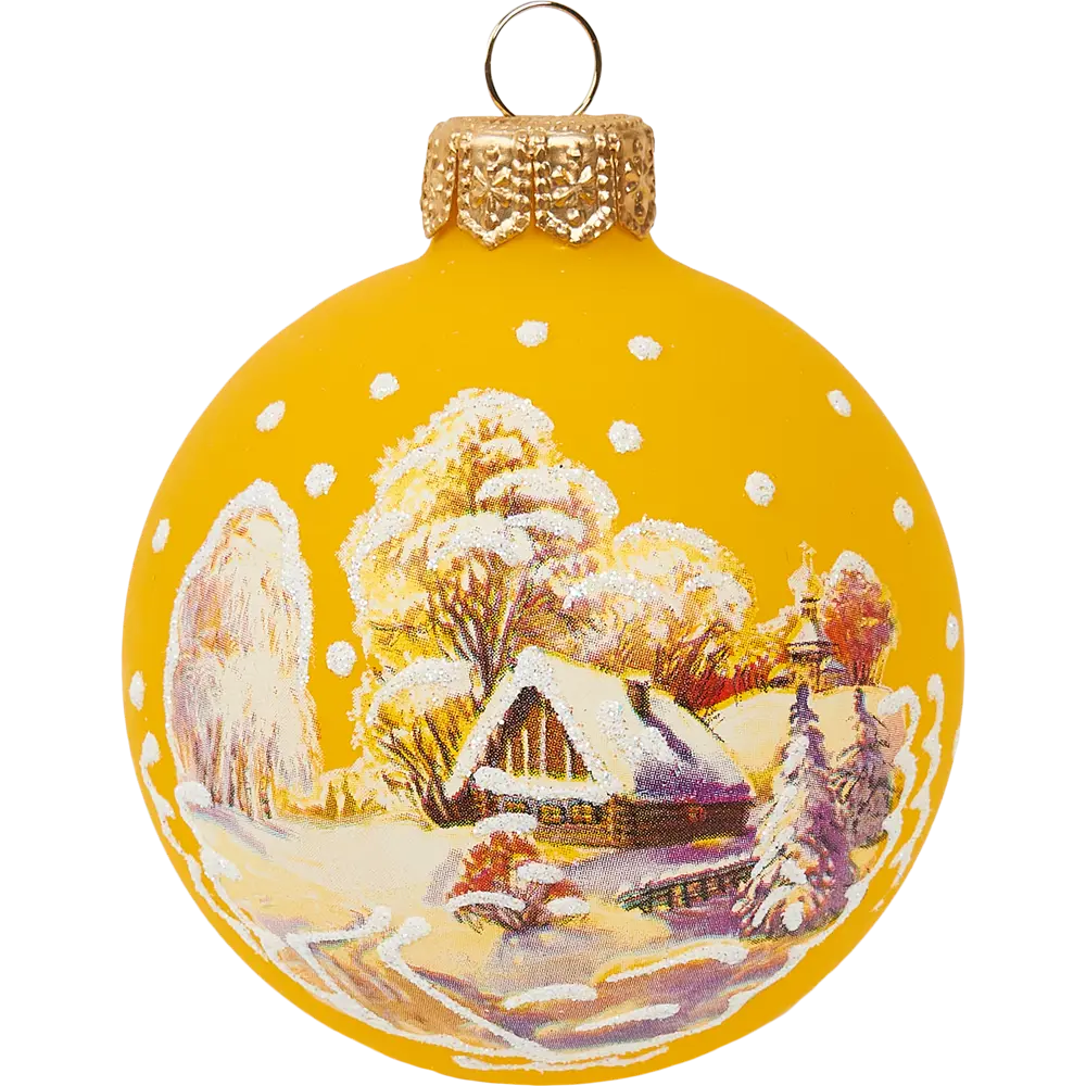Шар Русская зима 3 КУ-65-214191 Коломеев 6.5x7 см 85178262 STLM-2200434 Santreyd 