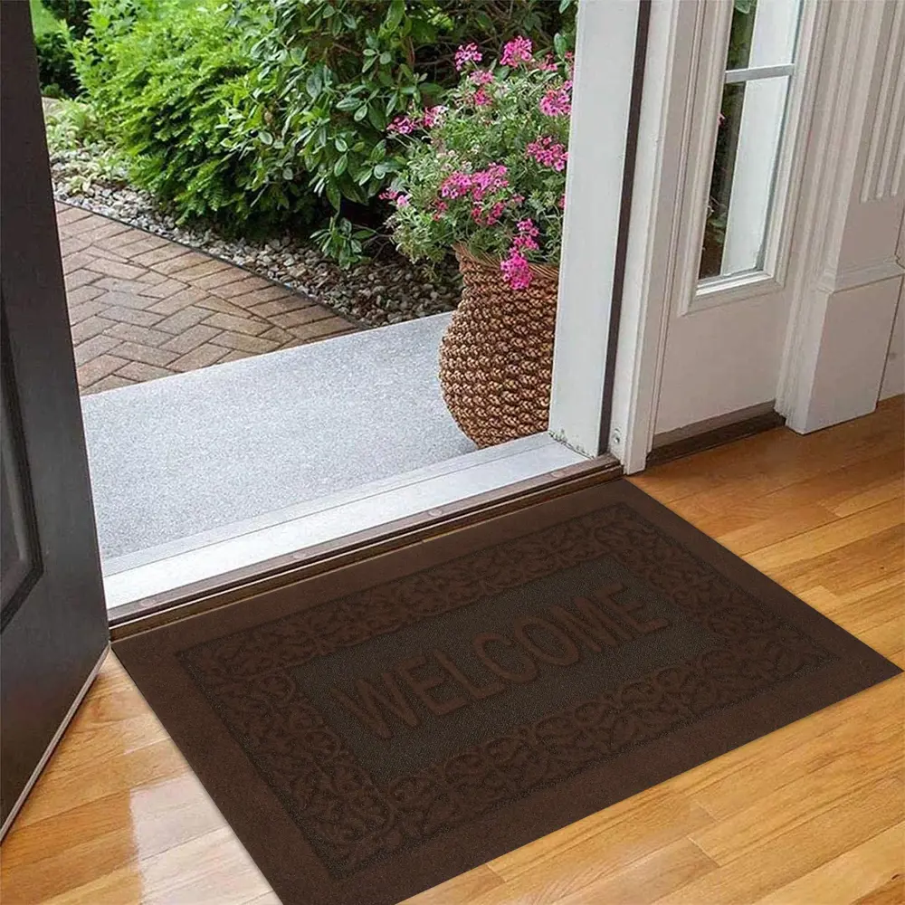 Коврик грязезащитный полипропилен/латекс 40x60 см цвет коричневый CTIM STLM-2093646 - Вид №5