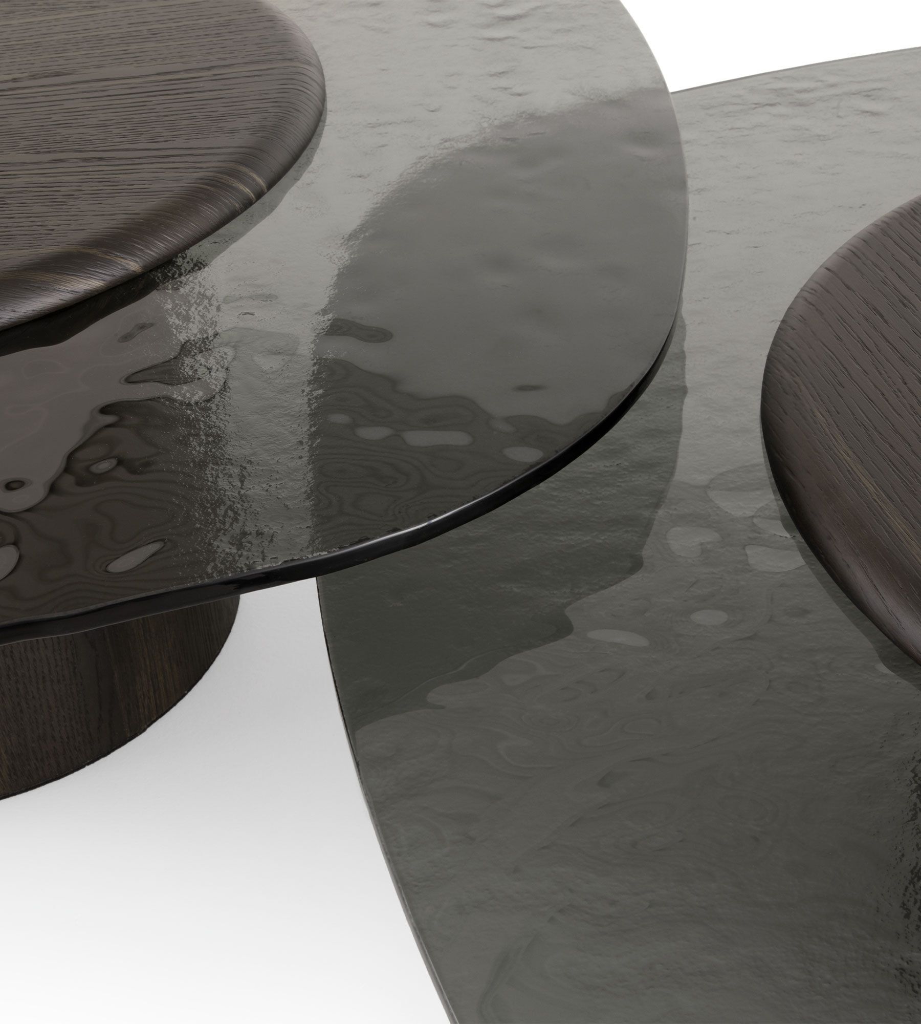 Журнальный столик из дуба и стекла для гостиной Morica Design Haute Couture ARCH-00021564 - Вид №2