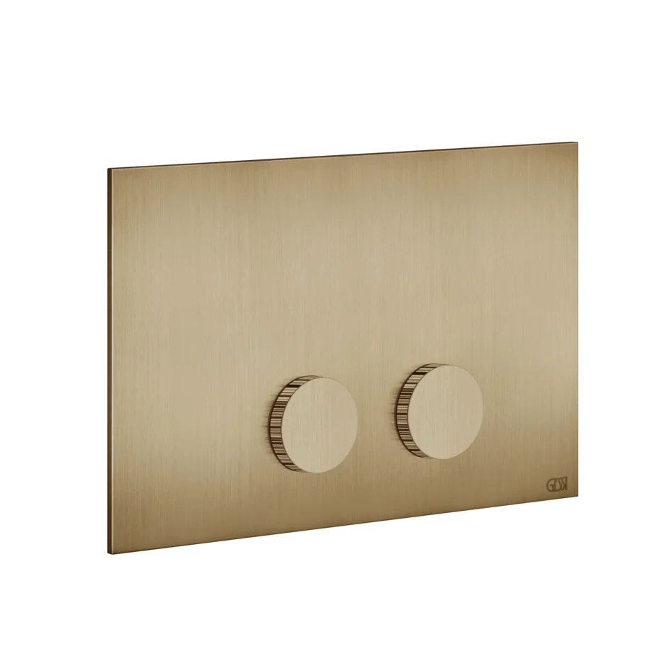 Запорная пластина 54635 726 Gessi Ingranaggio ТЕПЛАЯ БРОНЗА BR. PVD 54635726