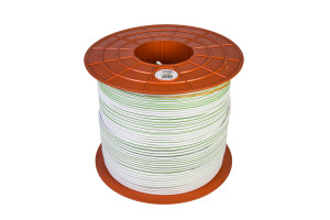 16290211 Коаксиальный кабель SAT703B_VEC 500м , 75 Ом, 1,13 мм Cu, CuSn 45%, 6,6 мм PVC, зелен.полос, C000730 CAVEL