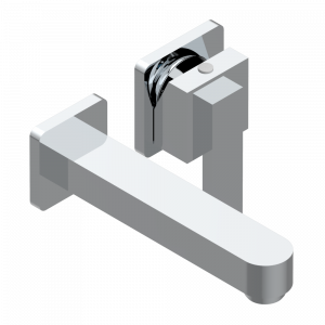 A6B-6541B Trim only for Built-in basin mixer with spout (two x 1/2'' inlets and one 1/2'' outlet), without waste Thg-paris Profil с рукоятками Хром