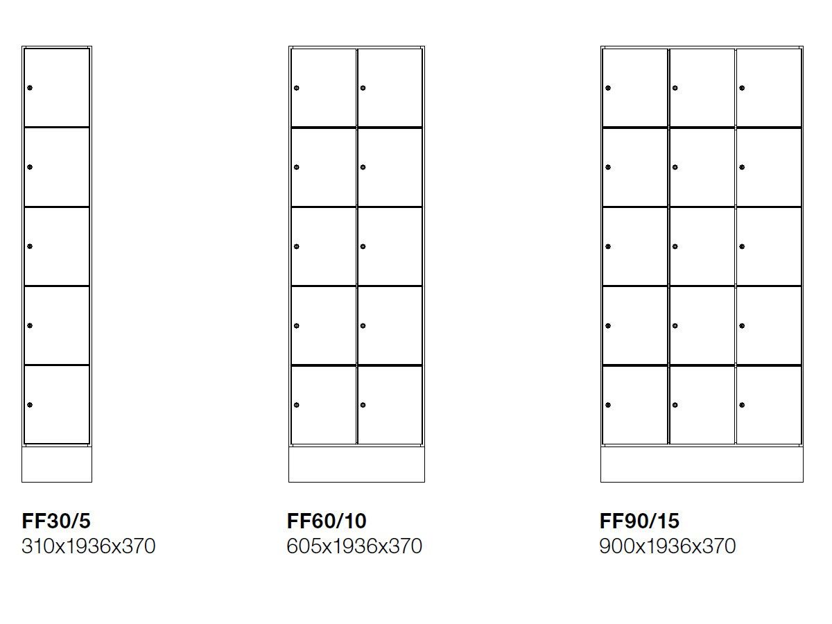 Ламинированный офисный шкаф с замком TreCe CombiLine ARCH-00131051 - Вид №5