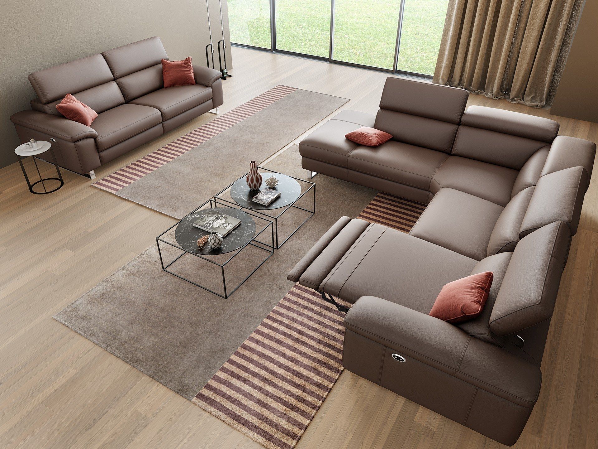 Кожаный угловой диван Sofanella SAVONA ARCH-00027524 - Вид №5