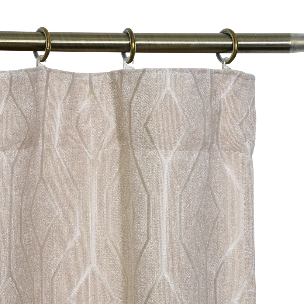 Штора на ленте «Mathilde Trench», 135х280 см, геометрия, цвет бежевый INSPIRE STLM-2072761 - Вид №3
