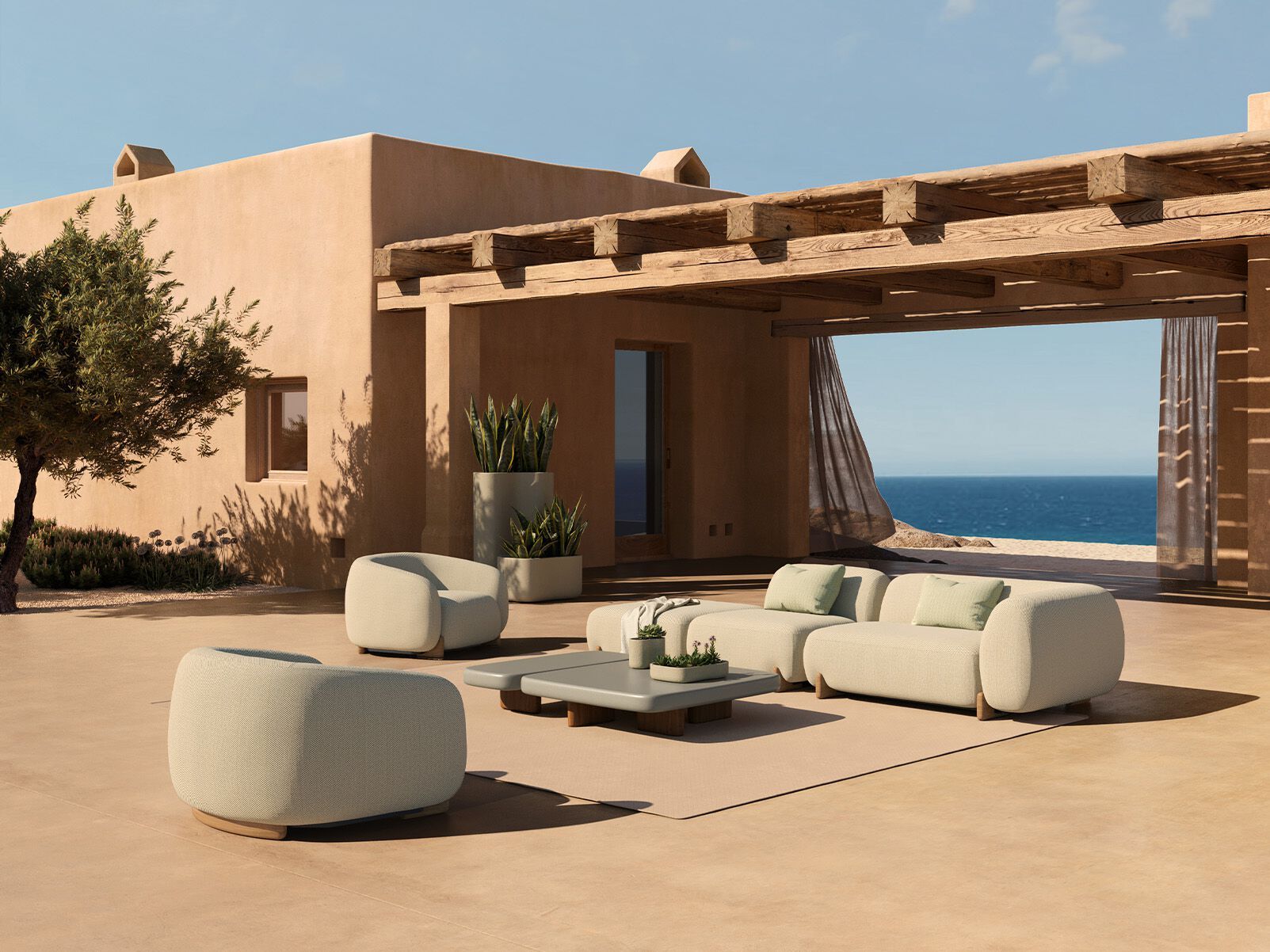 Тканевое садовое кресло Vondom Milos ARCH-00038848 - Вид №4