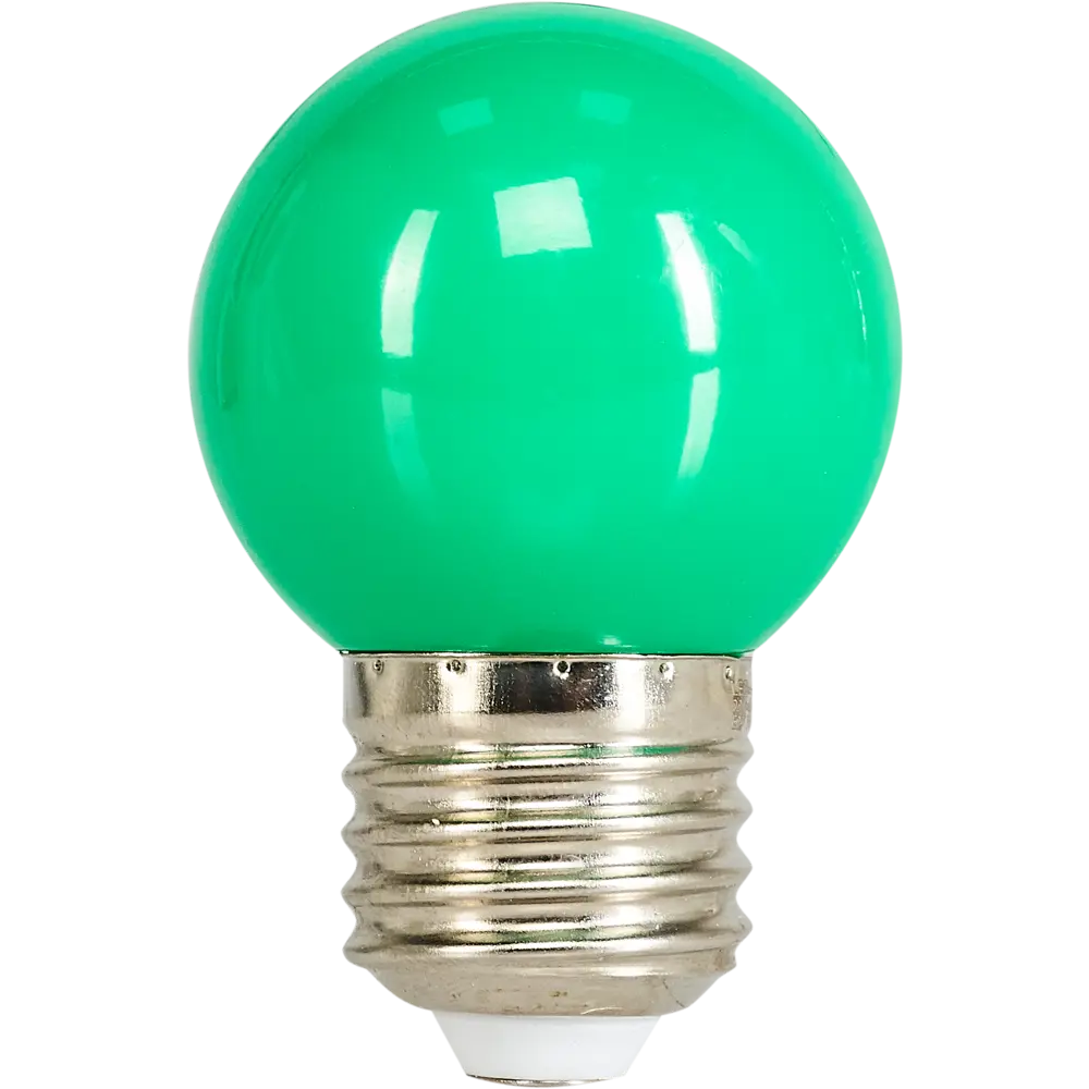 Светодиодная лампа Volpe E27 зелёная шар для интерьерной подсветки 82422139 STLM-0027070 - Вид №1