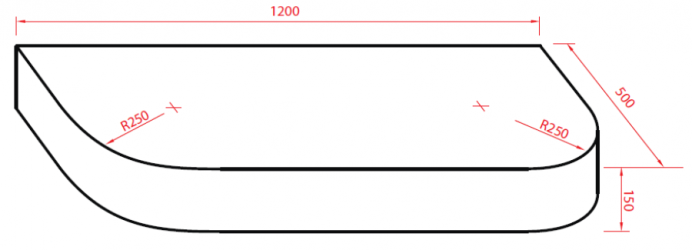 135608-W Столешница Montebianco Reex Santreyd  - Вид №1