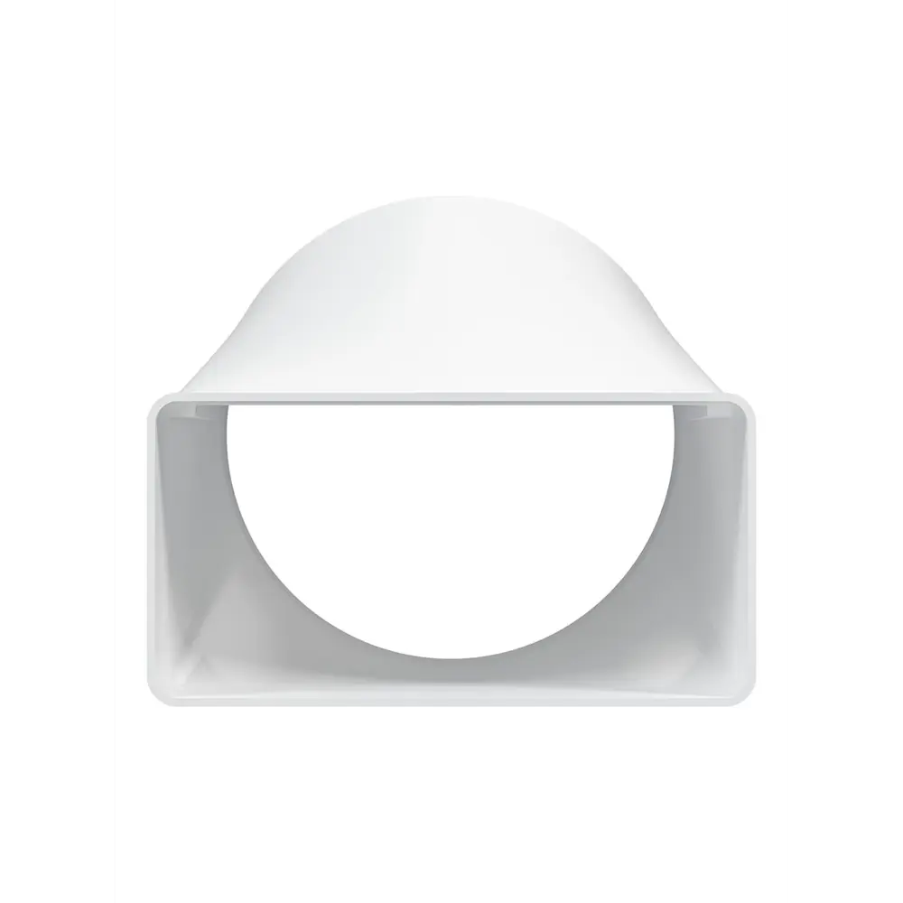 Переходник вентиляционный для плоских воздуховодов Fonet 55x110 мм D100 мм пластик STLM-2204508 - Вид №2