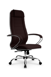 90668515 Офисное кресло B 1m рогожка цвет темно-коричневый STLM-0330976 МЕТТА