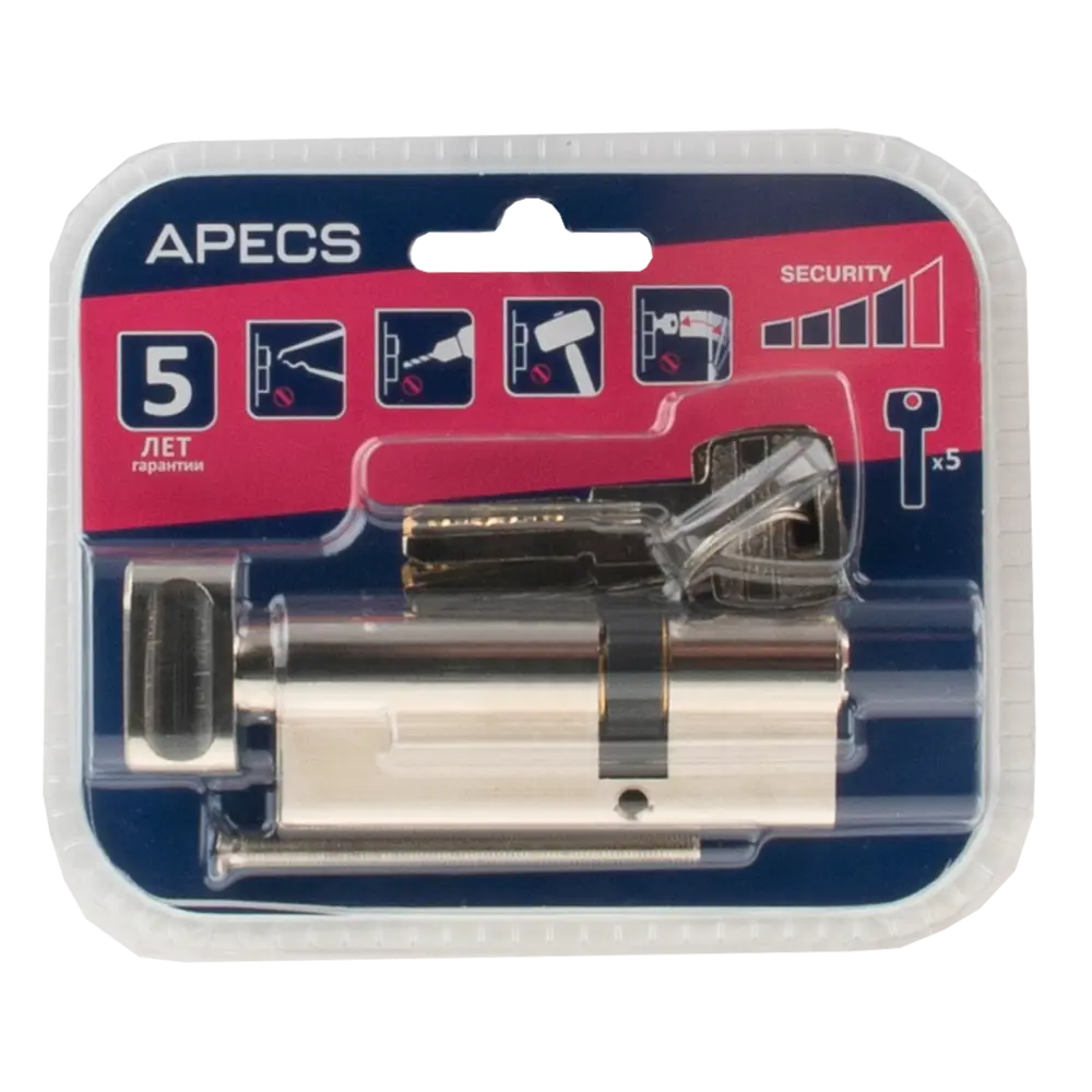 Цилиндровый механизм Apecs Pro LM-80 с защитой от взлома 84168048 SM STLM-0046663 - Вид №2
