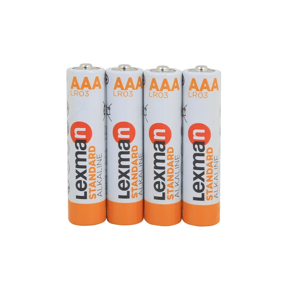 Батарейка Lexman Standard AAA (LR03) алкалиновая 4 шт STLM-2133192 - Вид №1