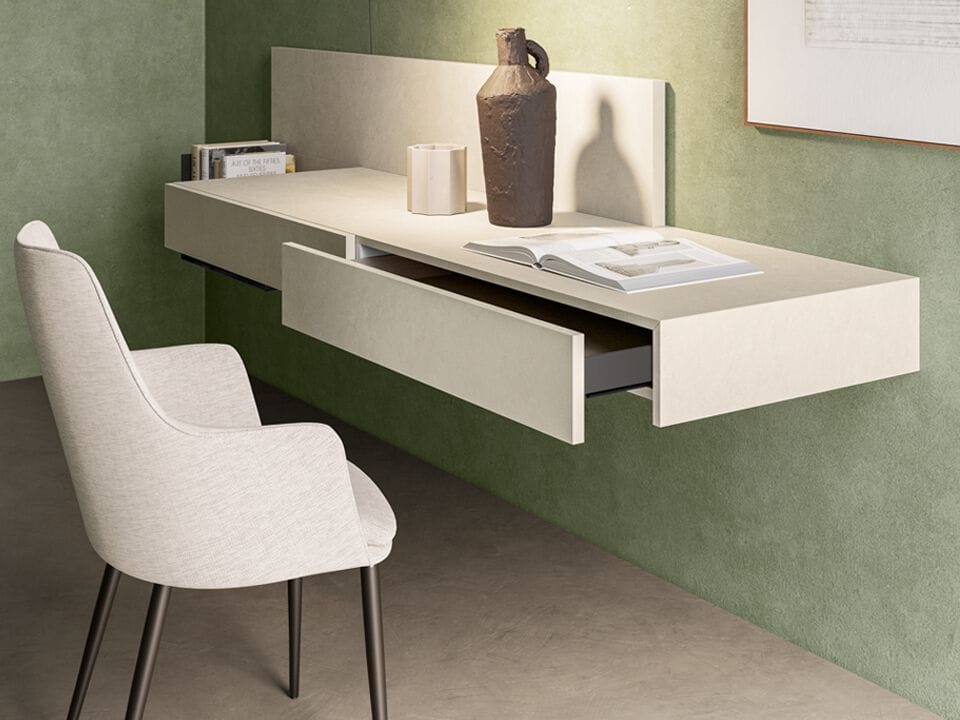 Деревянный подвесной письменный стол с ящиками Santalucia Mobili Homy ARCH-00107602 - Вид №2