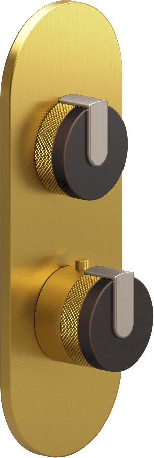 E-8026-R1OBE0-L1SN-BAU-T Планка M-Series с 2 ручками - Внешняя часть GRAFF MOD+