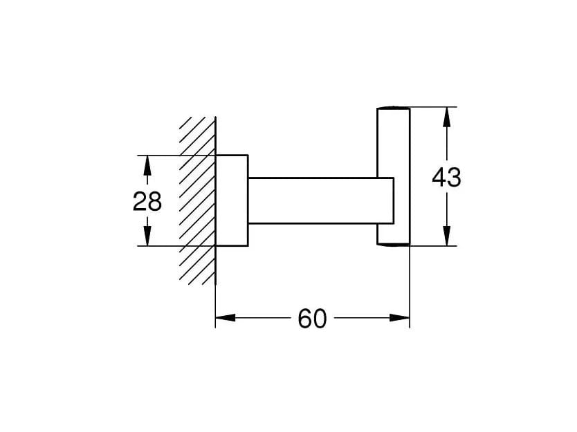 Металлический держатель для полотенец Grohe Essentials Cube ARCH-00031970 - Вид №3