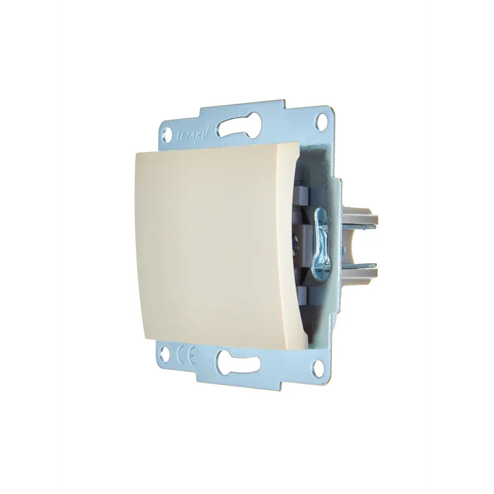 Выключатель встраиваемый Lezard Asti 1 клавиша цвет кремовый STLM-2013106 - Вид №1