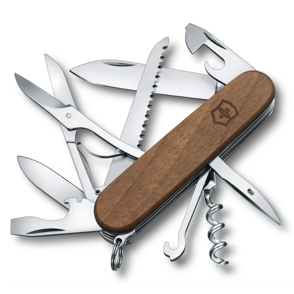 Нож Victorinox Huntsman Wood 1.3711.63 деревянный корпус 91 мм