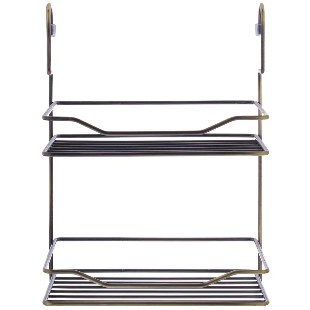 Полка двухъярусная малая Delinia 200х130х285 мм цвет бронза STLM-2170088 - Вид №1