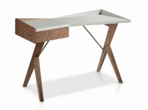 Письменный стол деревянный с ящиком Comodidad от Angel Cerda ANGEL CERDA  345217 Белый;коричневый