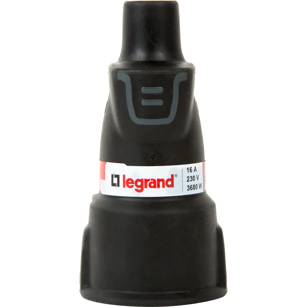 Розетка с заземлением Элиум 230 В цвет чёрный legrand STLM-2147107 - Вид №1