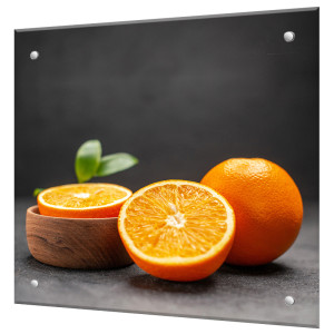 90687459 Защитный экран Апельсины 60x55x0.4 см закаленное стекло цвет прозрачный STLM-0338277 BORNTOPRINT