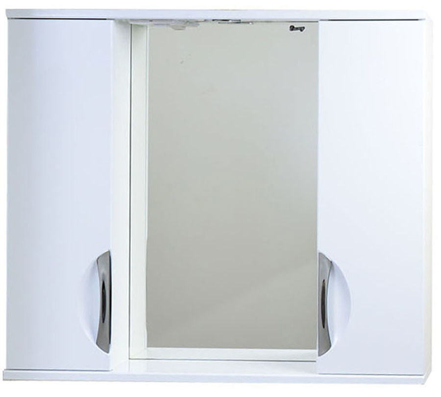 93400792 Шкафчик зеркальный 80 см с подсветкой, цвет белый МИЛЛИ STLM-0544926 EMMY