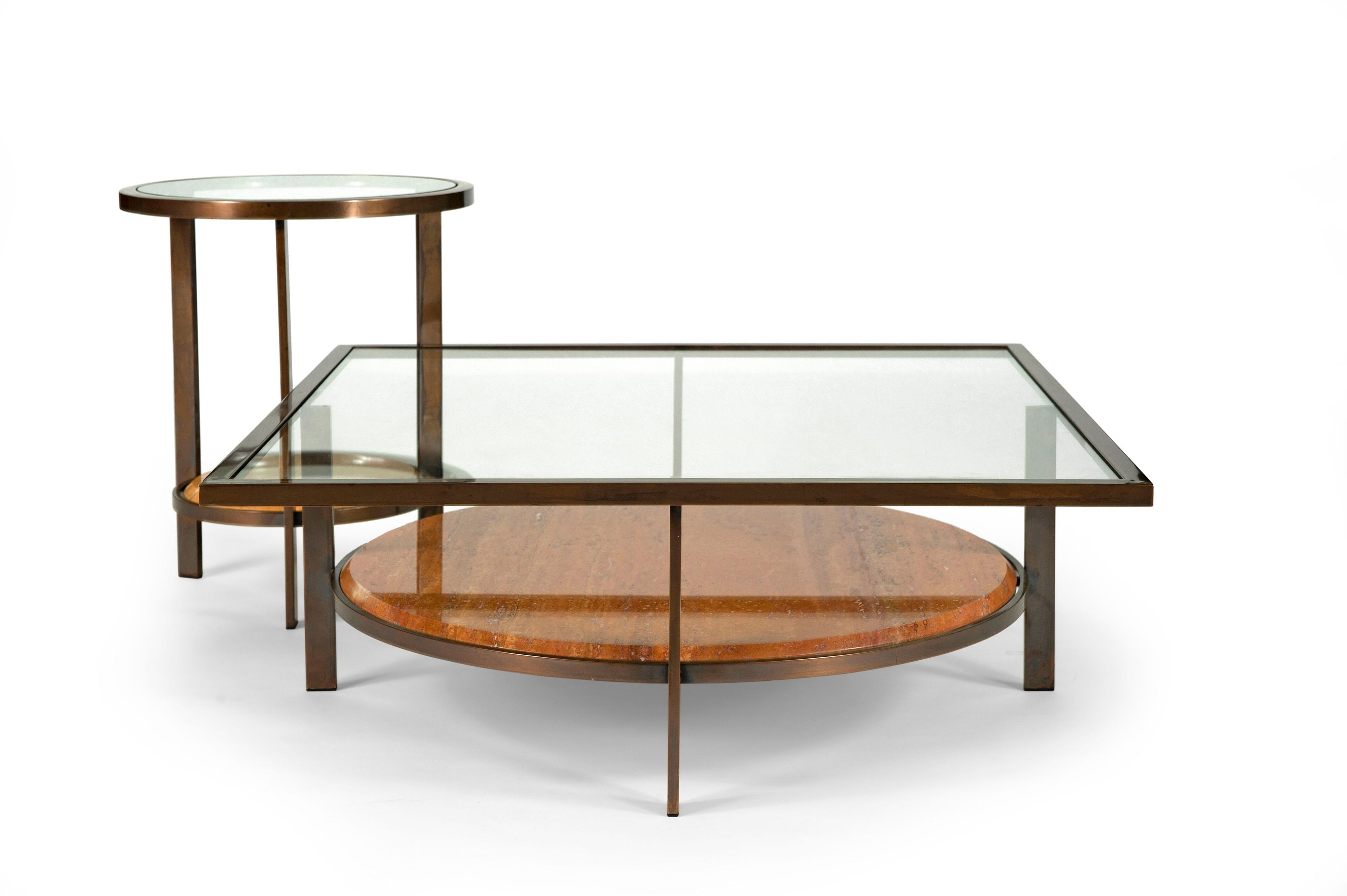 Круглый Хрустальный журнальный столик Borzalino PAUL ARCH-00016429 - Вид №8