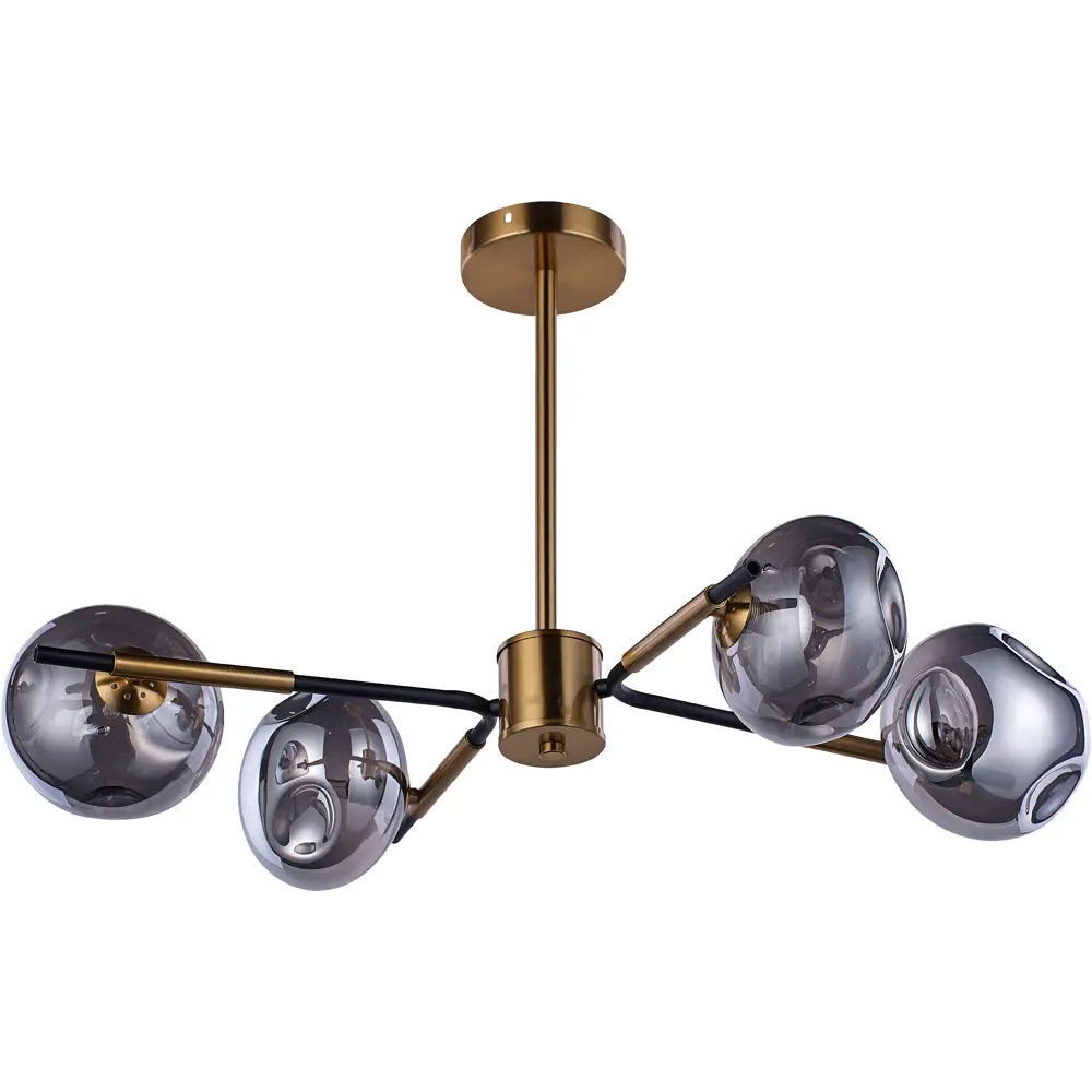 Люстра потолочная Ирэн, 4 лампы, 12 м², цвет медь/серый WINK STLM-2163761