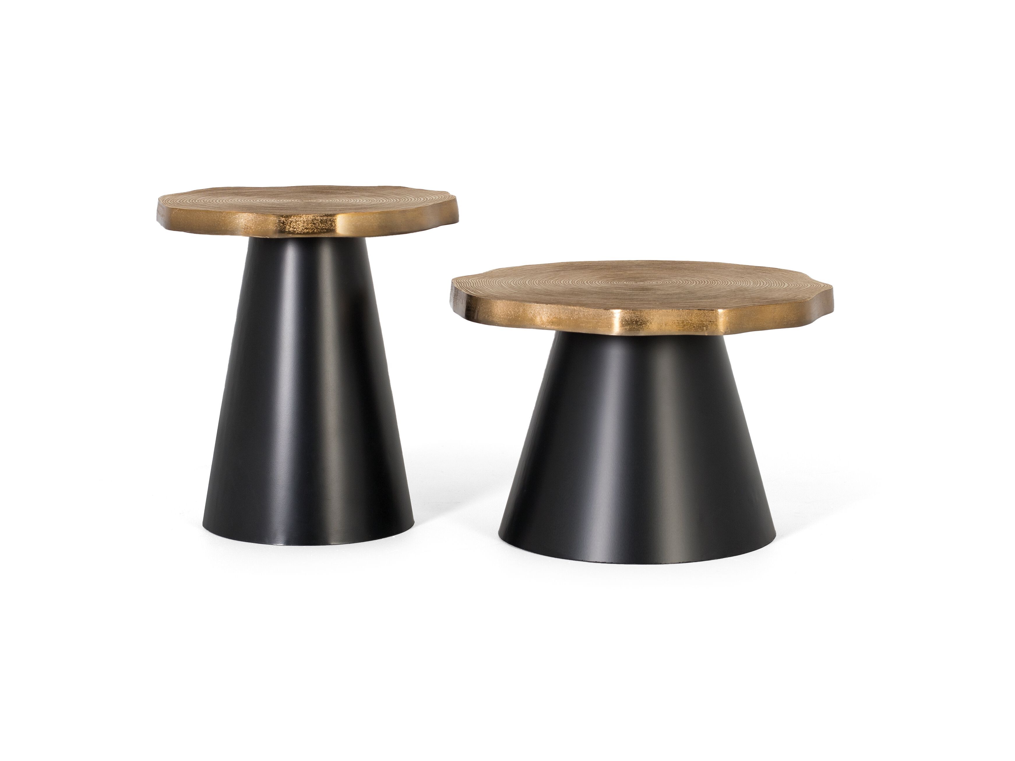 Высокий круглый металлический журнальный столик Giner y Colomer 1709 ARCH-00069012