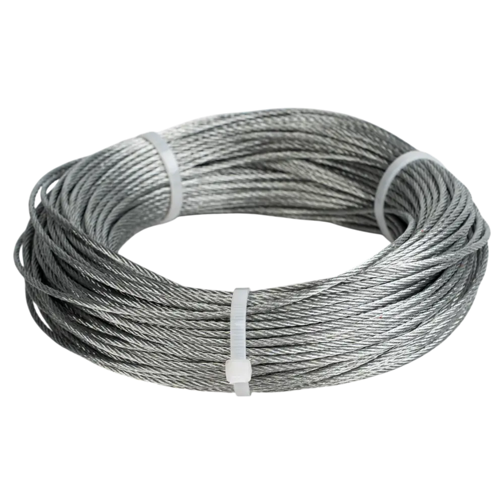 Стальной трос Tech-Krep оцинкованный 2 мм 50 м для надежного крепления 89391070 STLM-1570413 - Вид №1