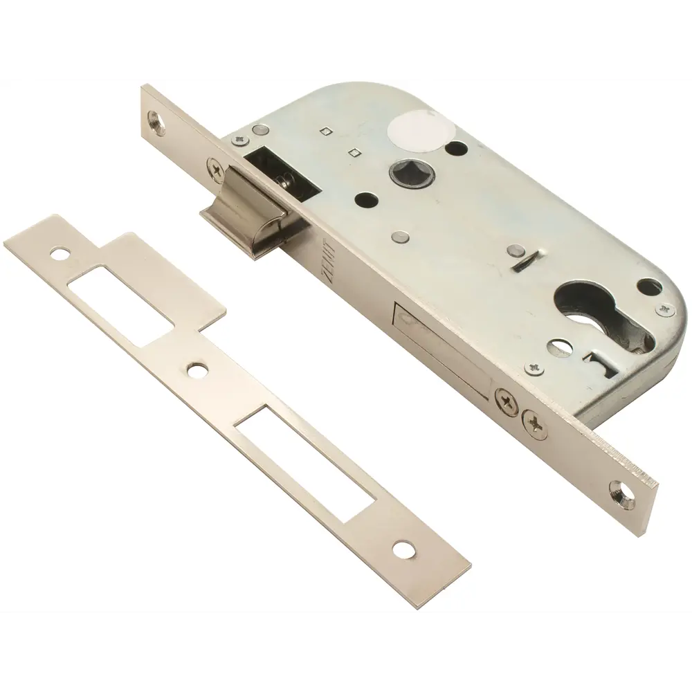 Замок врезной ЗЕНИТ ЗВ7-70 для легких дверей, хромированный 82490860 STLM-0028432 - Вид №1