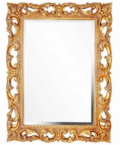 Зеркало настенное прямоугольное античное золото Oxford Gold ART-ZERKALO ДИЗАЙНЕРСКИЕ, ЗЕРКАЛЬНАЯ 00-3948326 Зеркальный;золото