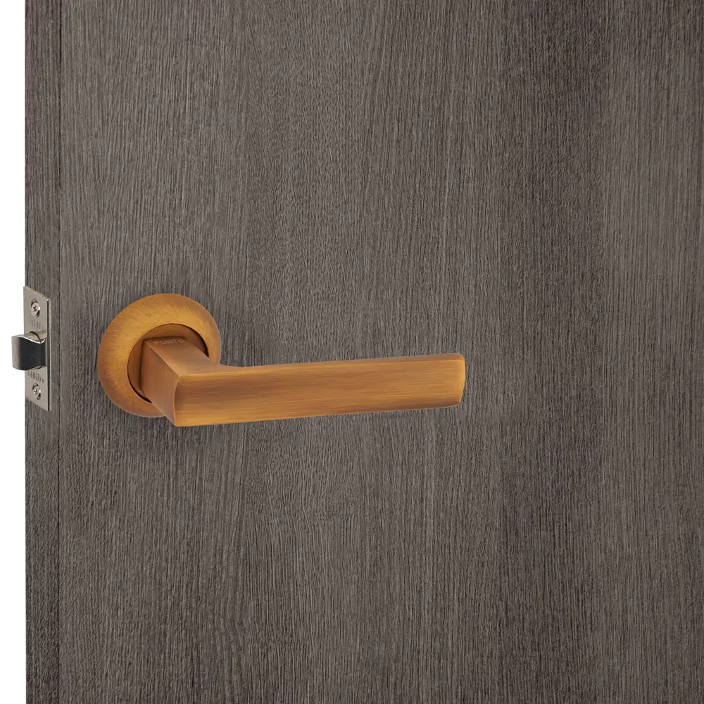 Дверные ручки Punto Ergo без запирания цвет кофе STLM-2119800 - Вид №5