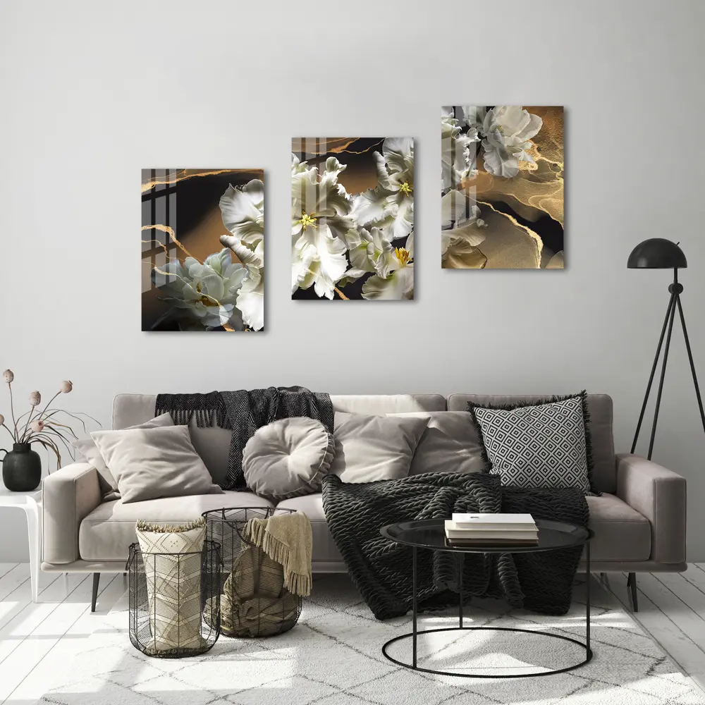 Картина на стекле Белые ирисы 3 60x80 см 85283013 STLM-2058176 ARTABOSKO  - Вид №4