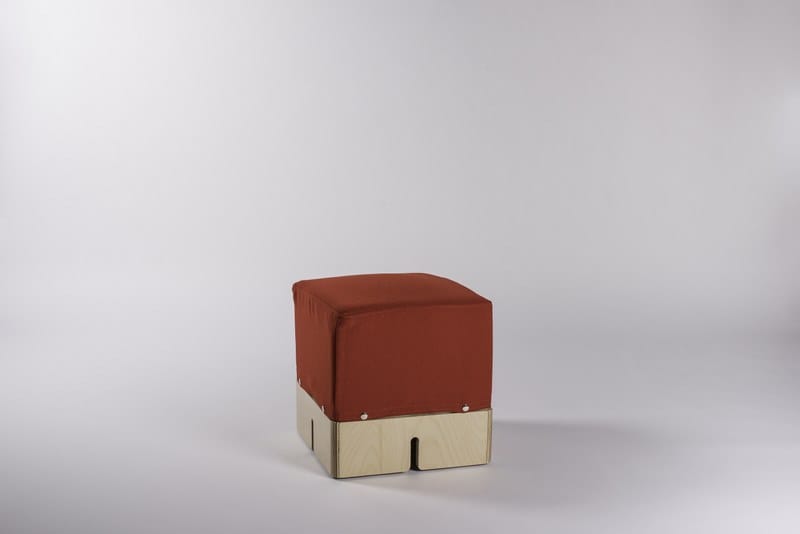 Модульный квадратный пуф из ткани KEIGIO® KEIGIO® 36X36 ARCH-00048151 - Вид №14