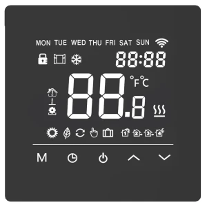 92021351 Умный терморегулятор для теплого пола Теплософт М6 электронный цвет черный STLM-1520968
