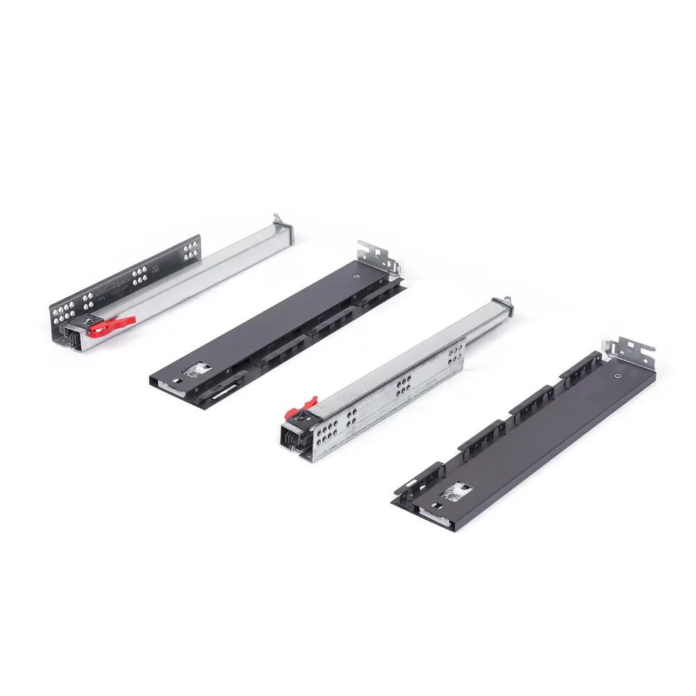 Комплект роликовых направляющих Flowbox h58 400 мм, сталь, цвет антрацит 85441342 STLM-2150901 Santreyd  - Вид №2