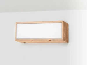 ENGI Бра / потолочный светильник из дерева и стекла Divetro wood Endw360