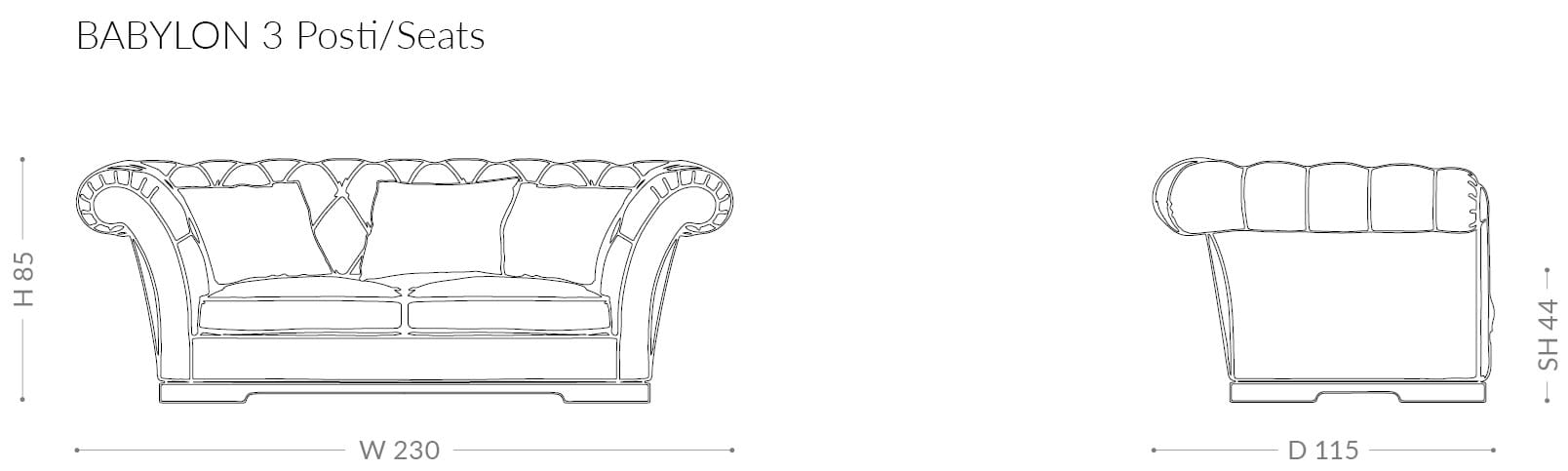 Кожаный диван BRUNO ZAMPA BABYLON ARCH-00111074 - Вид №5