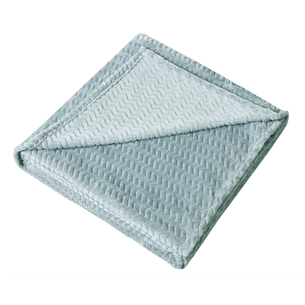 Плед Lebet 150х200 см велсофт цвет светло-голуб СТОЛИЦА ТЕКСТИЛЯ STLM-2195519 - Вид №2