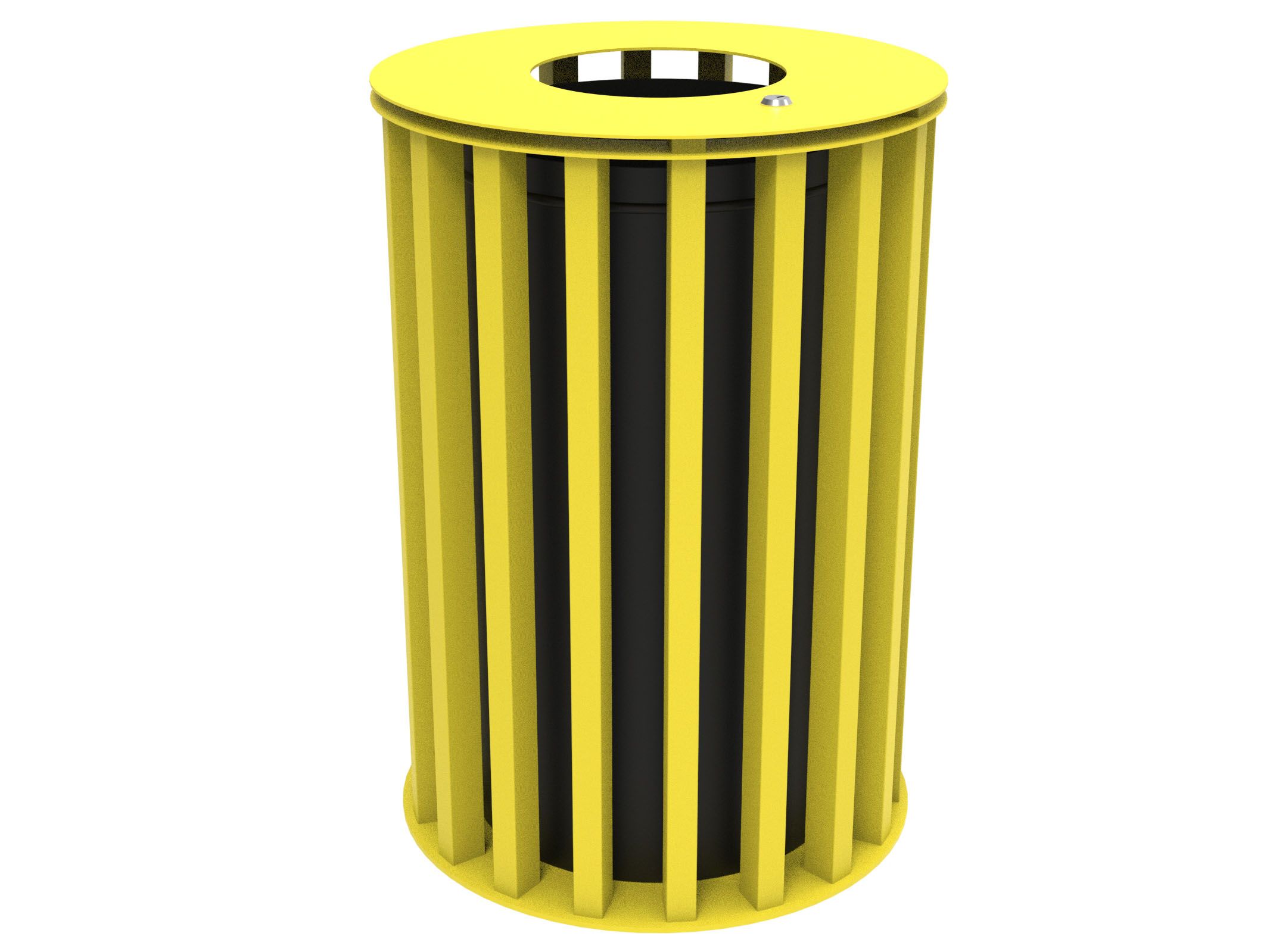 Оцинкованная стальная корзина для мусора с крышкой Lazzari Динамо ARCH-00087800