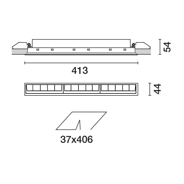 Wall washer a LED per controsoffitti iGuzzini LASER BLADE LGC ARCH-00056364 - Вид №9